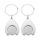 thumbnail image 1 of 2 Piezas Llaveros Adorno De Metal Portátil Ligero Para Regalos De Comestibles Hombres Estilo B, 1 of 3