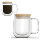 thumbnail image 1 of Taza Transparente Vidrio + Tapa Hermética 350ml, 1 of 7