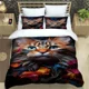 thumbnail image 1 of 3D Cute cat printed Bedding Sets exquisite bed supplies set duvet cover bed comforter set bedding set luxury birthday gift, 1 of 5
