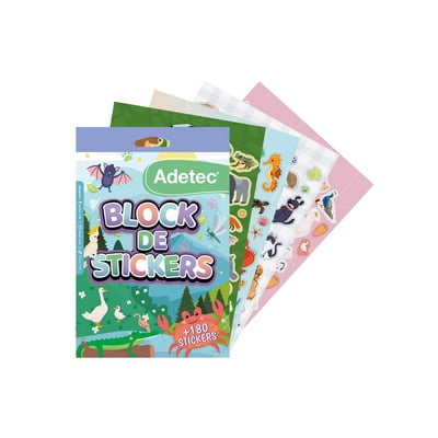 Block Stickers Mundo Animal, Producto Surtido 1 Un  Adetec