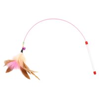 Ioensy - Cat Wand Stick Toy Wire Teaser Juguete De Juego Interactivo Con Bell Chaser Feather