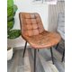 thumbnail image 3 of Pack 2 Silla Cuadro Gamuza Base Negra - Café, 3 of 3