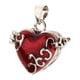 thumbnail image 3 of Colgante De Urna De Recuerdo De Cremación Con Esmalte De Corazón Que Se Puede Abrir Collar Rojo, 3 of 3