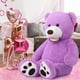 thumbnail image 3 of Oso de peluche gigante Morismos, morado, regalo de 1 m, 3 of 7