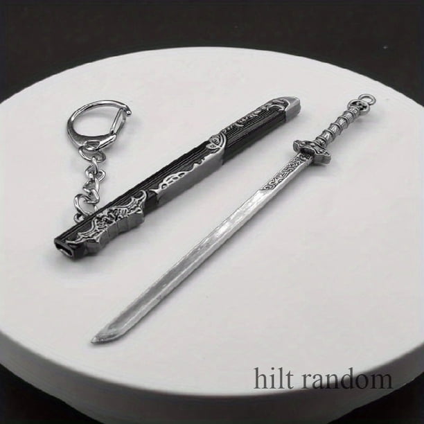 Ancient Famous Sword Metal Weapon Key Chain Pendant - Add a Touch of History to Your Look!