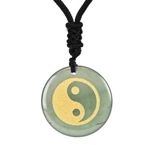 Ioensy - Collar Colgante Yin Y Yang Tai Chi Patrón Único Duradero Para Uso Diario Verde