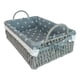 thumbnail image 1 of Cesta Panera De Rattan Cesta De Pan Cuadrada 30x20cm Gris, 1 of 2