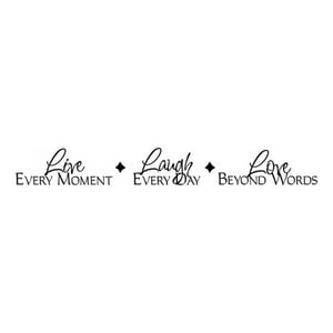 Rienda Libre Graphics - Decomural Live Laugh Love Inspirational Ws-15634