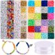 thumbnail image 3 of 7048x Cuentas De Arcilla Polimérica Planas De Varios Colores, Cuentas Espaciadoras, Hallazgo De Joyería DIY, 3 of 5