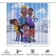thumbnail image 2 of Cazadores del clima-theme 4-Piece Shower Curtain Set with Rugs, Waterproof Bathroom Decor Set Includes Bath Mat, U-Shaped Rug, Toilet Lid Cover and Curtain with Hooks, 2 of 6
