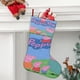 thumbnail image 2 of Peppa Pig Tema: Calcetines de Navidad, fino lino blanco para colgar en escaleras y chimenea, decoración navideña para el hogar, regalo de Navidad. 45cm × 32cm, 2 of 5