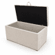 thumbnail image 2 of Banqueta con almacenaje modelo Tubular lino beige 90x45x45, 2 of 3
