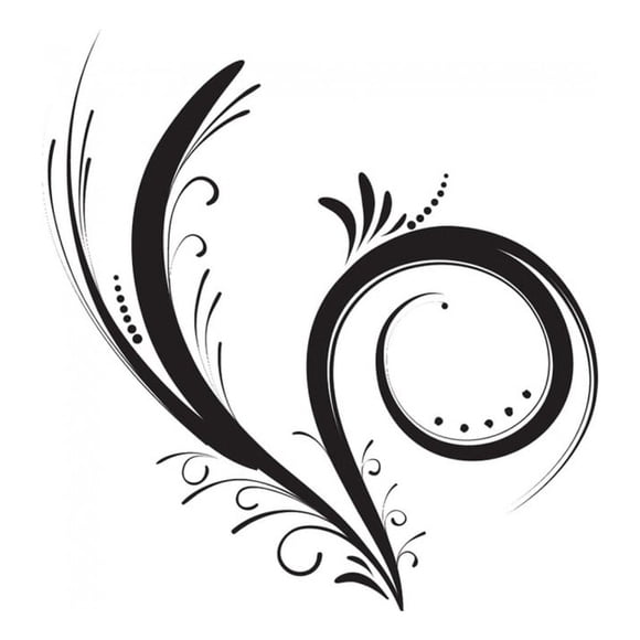 Decomural Floral Vines Swirl WS-15860