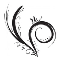 Rienda Libre Graphics - Decomural Floral Vines Swirl Ws-15860