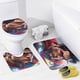 thumbnail image 4 of Legado de Superman-theme 4-Piece Shower Curtain Set with Rugs, Waterproof Bathroom Decor Set Includes Bath Mat, U-Shaped Rug, Toilet Lid Cover and Curtain with Hooks, 4 of 6