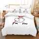 thumbnail image 1 of I'M Fine Bedding Set Bed Set Aldult Kid Bedroom Duvetcover Sets Fashion Hip Hop, 1 of 5