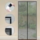 thumbnail image 3 of Puerta mosquitera magnética, puerta de balcón con protección contra insectos sin taladrar, color negro, 3 of 5