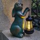 thumbnail image 3 of Estatua de jardín JOYBEE Conejo con farol solar para exterior, 3 of 8