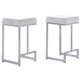 thumbnail image 1 of Taburete Best Master Furniture Dorrington de terciopelo sin respaldo blanco, 1 of 2