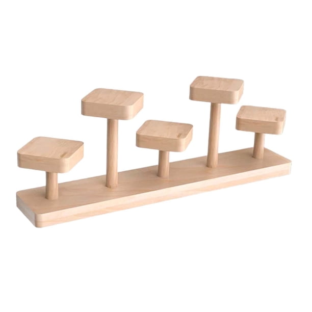 Soporte De Exhibición De Figura De Almacenamiento Elevador De Exhibición De Madera Para Figuras De Gabinete De Muñecas D