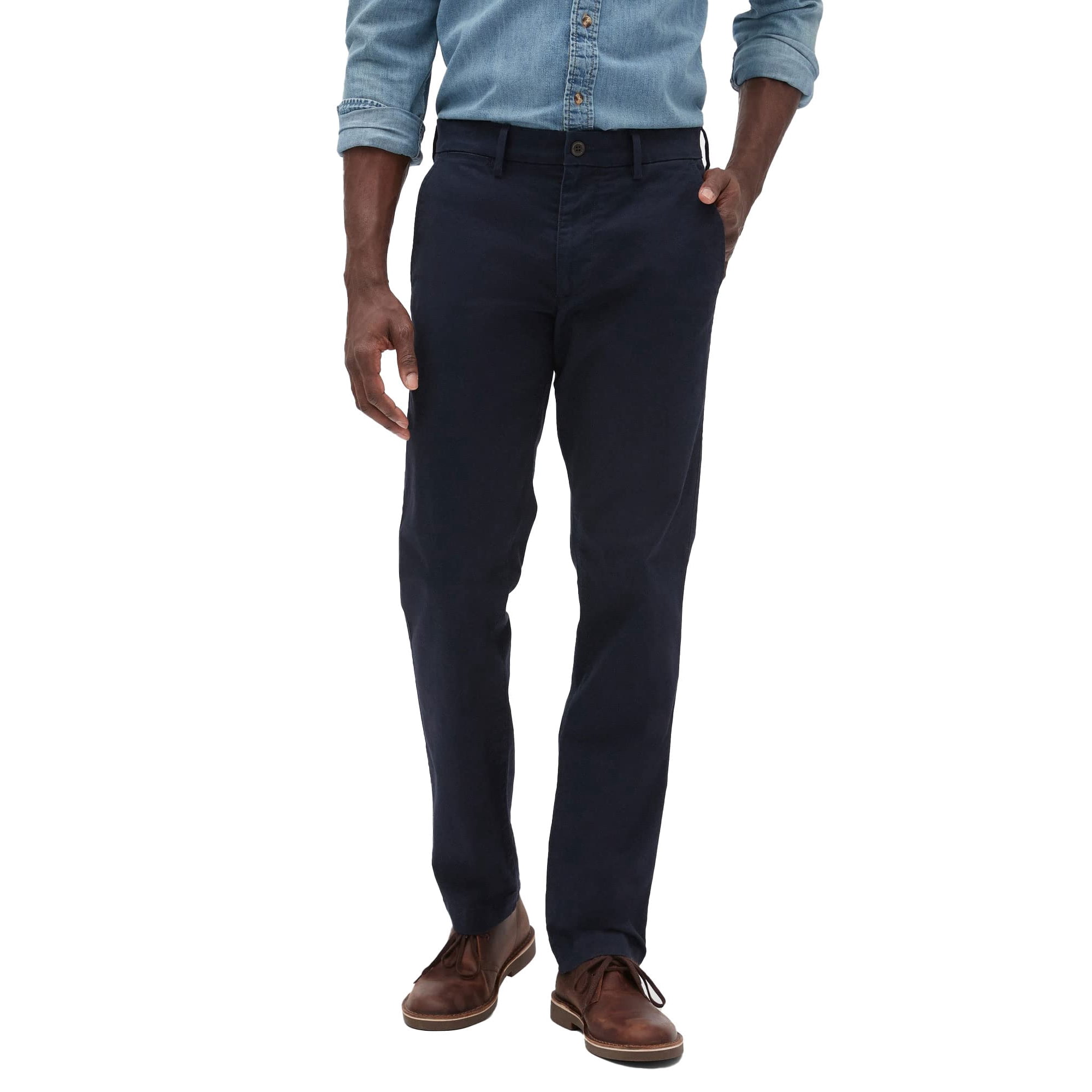 Pantalones Gap Essential Straight Fit Khakis Para Hombre Azul Marino