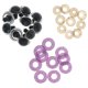 thumbnail image 4 of Ojos de juguete de seguridad de plástico de 10 piezas + brillos no tejidos + arandela de 18mm de color púrpura claro, 4 of 5
