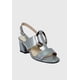 thumbnail image 4 of Sandalia Cuero Lucia Gris Croco, 4 of 5