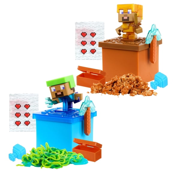 Toy Treasure X Minecraft Arena y Mar Overworld Pack de 2