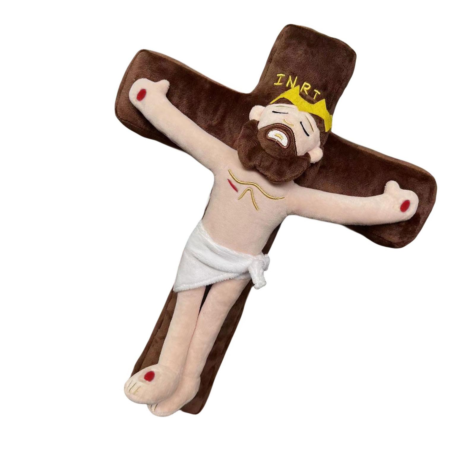 Bothyi - Figurita De Felpa Adorno Ligero Cómodo Novedad Juguete De Peluche Realista 28X11X38Cm Jesús