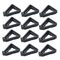 Magideal - 12X Macetas Dedos De Los Pies Elevador De Macetas, Triángulo Combinación De Bricolaje Soportes Estante Soporte De Plantas Soporte De Plantas En Maceta S Negro