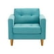 thumbnail image 1 of Sofa Retro 1c Felpa 04 Turquesa, 1 of 6