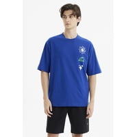 Fashionspark - Polera Hombre Oversize Azul- Ll
