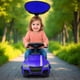thumbnail image 5 of Auto Correpasillo Con Mango Sombrilla, Luces y Sonido Azul, 5 of 5