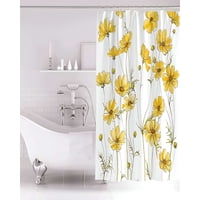 Genérico - Cortina De Baño Impermeable Más Forro De Ducha 180X180 Cm