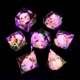 thumbnail image 3 of Set de Dados Froggod Calavera Musgo Púrpura 7 Piezas con Caja, 3 of 7