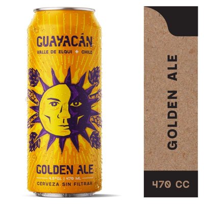 Cerveza Golden Ale Sin Filtrar 4,5° Lata 470 Cc Guayacán