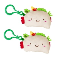 Taco Cat Goat Cheese Pizza - Llavero De Peluche Para Tacos, Pizza Con Queso De Cabra Y Gato Con Clip