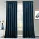 thumbnail image 1 of Cortinas RYB HOME de terciopelo azul marino opacas, 132 x 213 cm, 2 paneles, 1 of 3