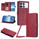 thumbnail image 1 of Funda Cartera Trébol para Xiaomi Poco F6 Pro con Ranuras Tarjetas y Carga Inalámbrica Rojo, 1 of 6