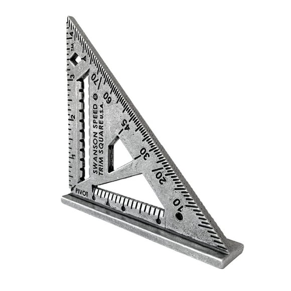 Herramienta Square Speed Trim Swanson S0145, 11,4 cm, fabricada en EE. UU.