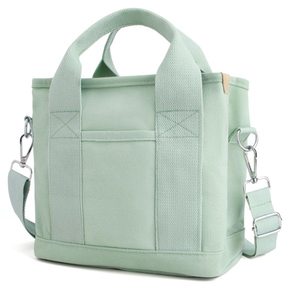 Bolso Tote IwIeIaIrI 28x14x22 cm Verde Lona Mini