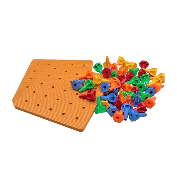 Juguetes de tablero de clavijas, clasificación , de aprendizaje escolar, los mejores regalos, juguetes de uñas de partículas grandes