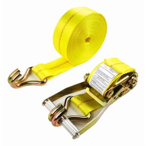 Genérico - Eslinga De Amarre 9Mts Ratchet Limite De Carga 5000 Kg Amarillo