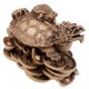 thumbnail image 1 of Resina Dragón Tortuga Tortuga Estatua Estatuilla Riqueza Adornos De Escritorio Bronce, 1 of 5