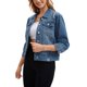 thumbnail image 4 of INSPIRE CHIC Chaqueta de Mujer Abrigo Jean Cuello Plano Botones Abajo Manga 3/4 Lavado Chaqueta de Mezclilla Recortada 2XL Azul Oscuro, 4 of 6