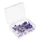 thumbnail image 3 of 100pcs pernos de la cabeza multicolor pearlized para diy componentes de la joyería púrpura, 3 of 5