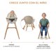 thumbnail image 2 of Silla de Comer Fini2 Beige, 2 of 3