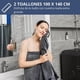 thumbnail image 2 of Set De 2 Toallas Grande De Baño Toallon 100 X 140 Cm Microfibra Negro, 2 of 9
