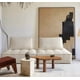 thumbnail image 4 of Juego 2 Sofa Modular Individual 85x85x70cm Alta Elasticidad Color Beige Diseño De La Tela Rayado, 4 of 7