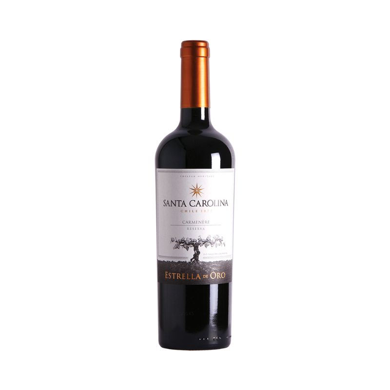 Vino Tinto Carmenere Estrella De Oro Reserva Botella